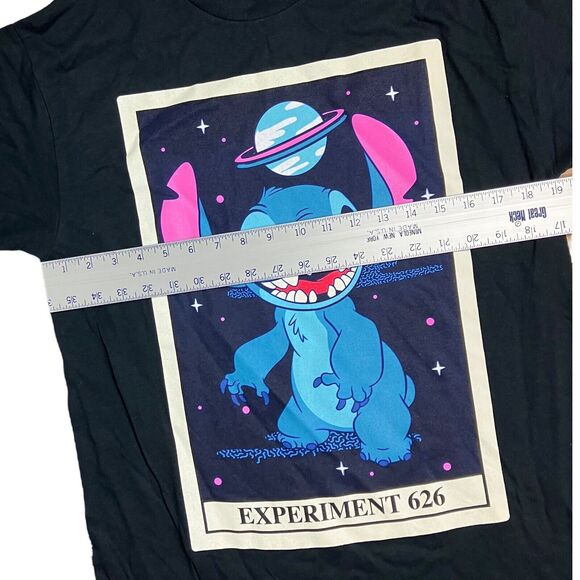 Disney T Shirt Adult M Black Lilo Stitch Alien Experiment 626 Parks Space World - Picture 4 of 7